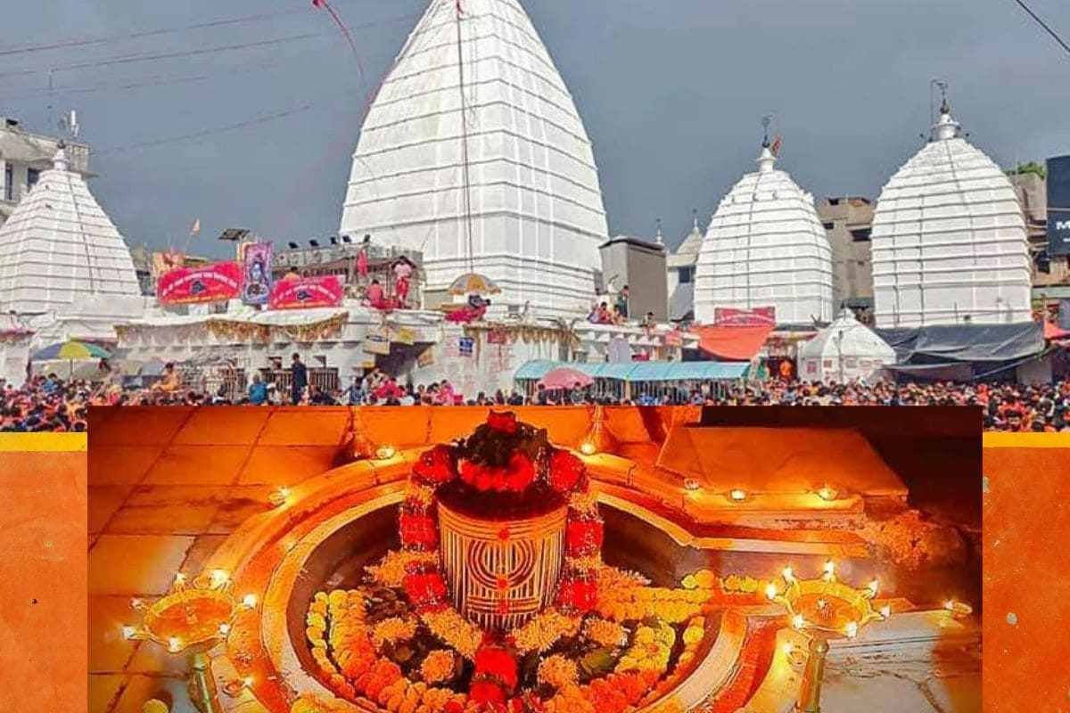Sacred Baidyanath Jyotirlinga inside Baba Baidyanath Temple in Deoghar, Jharkhand, revered as Lord Shiva the Divine Healer