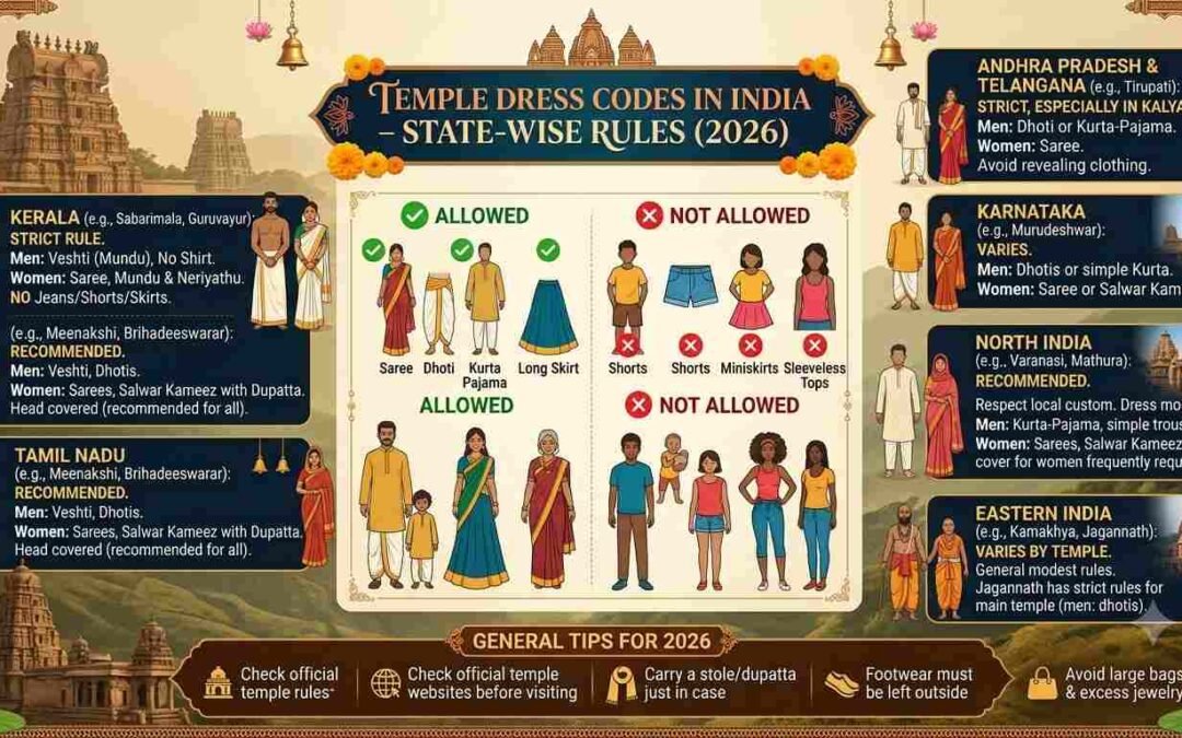 Temple Dress Code Guide in India: What to Wear at Famous Temples Across Different States