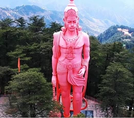 Jakhu Hanuman Temple main shrine on Jakhu Hill in Shimla, Himachal Pradesh